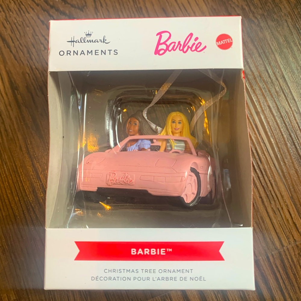 Hallmark - Barbie Pink Convertible Ornament - BRAND NEW IN BOX